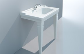 Lavabo con gambe dritte serie Neò