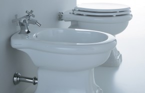 Vaso e Bidet a terra serie Paolina 