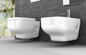 Vaso e Bidet sospesi serie Touch 2